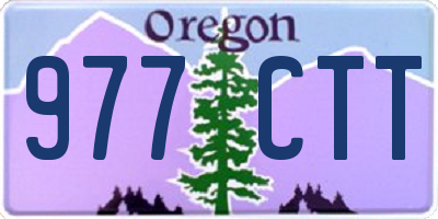 OR license plate 977CTT