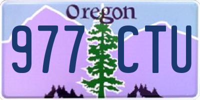 OR license plate 977CTU
