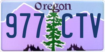 OR license plate 977CTV