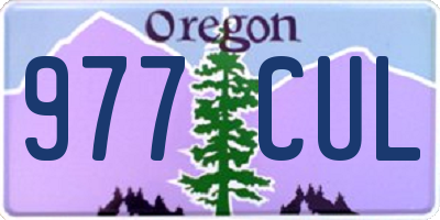 OR license plate 977CUL