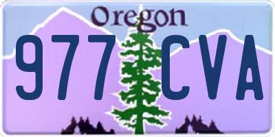 OR license plate 977CVA