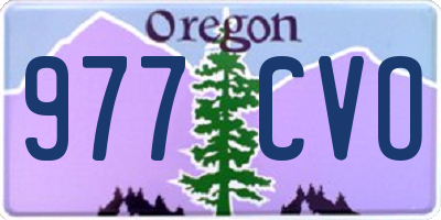 OR license plate 977CVO