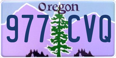 OR license plate 977CVQ