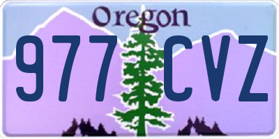 OR license plate 977CVZ