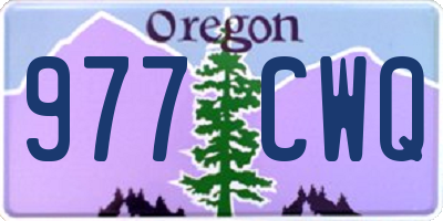 OR license plate 977CWQ