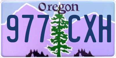 OR license plate 977CXH