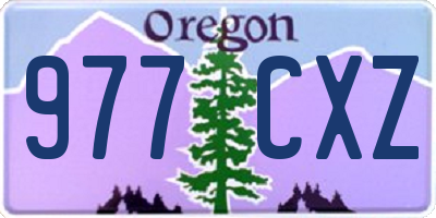OR license plate 977CXZ