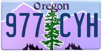 OR license plate 977CYH