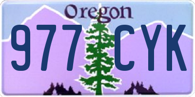 OR license plate 977CYK