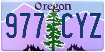 OR license plate 977CYZ