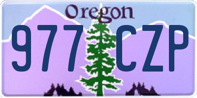 OR license plate 977CZP