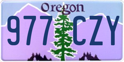 OR license plate 977CZY