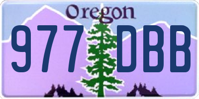 OR license plate 977DBB
