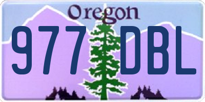 OR license plate 977DBL