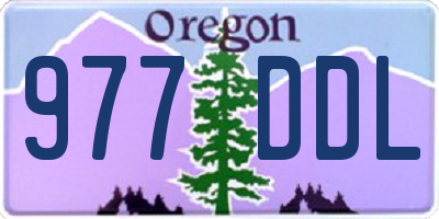 OR license plate 977DDL