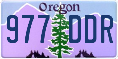 OR license plate 977DDR