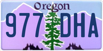 OR license plate 977DHA