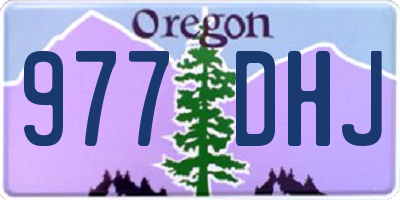 OR license plate 977DHJ
