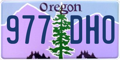 OR license plate 977DHO