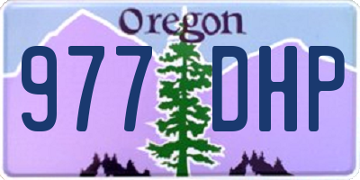 OR license plate 977DHP
