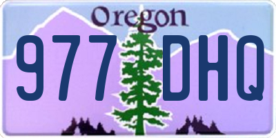 OR license plate 977DHQ