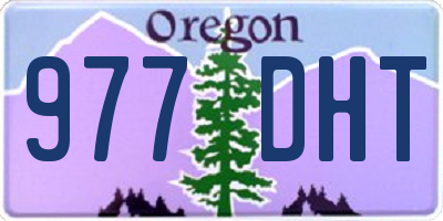 OR license plate 977DHT