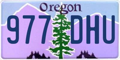 OR license plate 977DHU