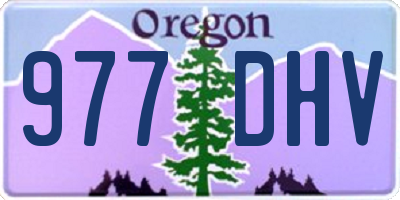OR license plate 977DHV