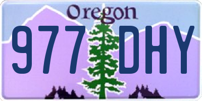 OR license plate 977DHY