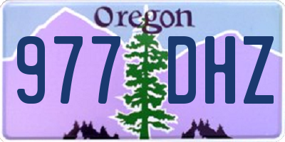 OR license plate 977DHZ