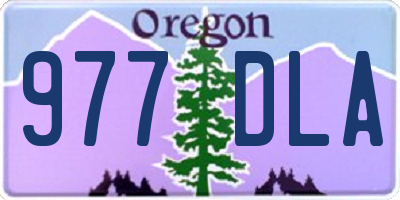 OR license plate 977DLA