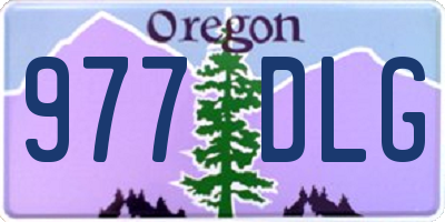 OR license plate 977DLG