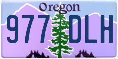 OR license plate 977DLH