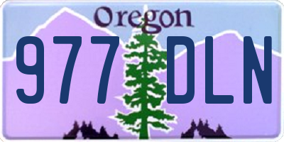 OR license plate 977DLN