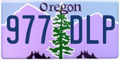 OR license plate 977DLP