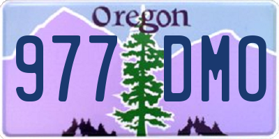 OR license plate 977DMO