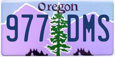 OR license plate 977DMS