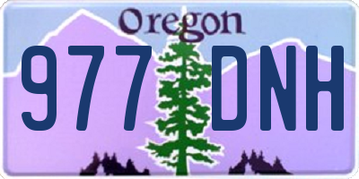 OR license plate 977DNH