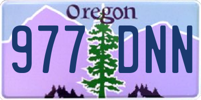 OR license plate 977DNN