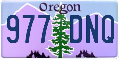 OR license plate 977DNQ
