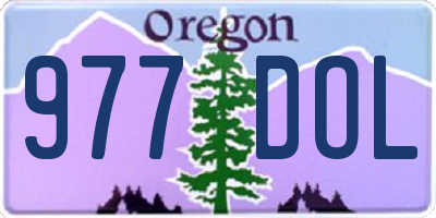 OR license plate 977DOL