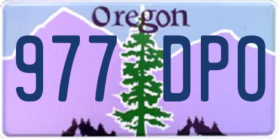 OR license plate 977DPO