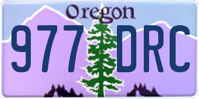 OR license plate 977DRC