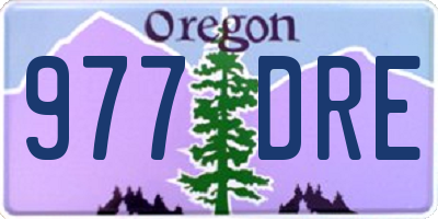 OR license plate 977DRE
