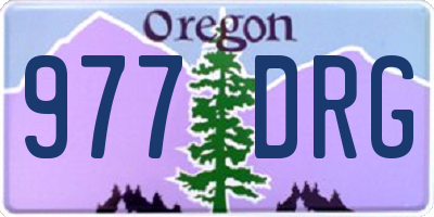 OR license plate 977DRG