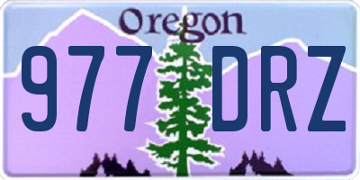OR license plate 977DRZ