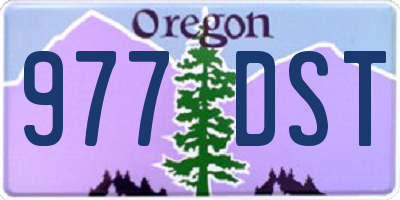 OR license plate 977DST