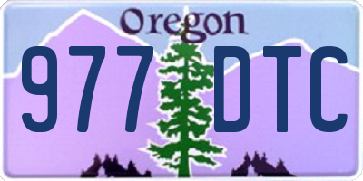 OR license plate 977DTC