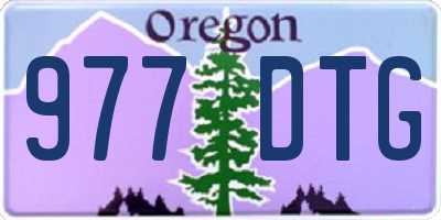 OR license plate 977DTG