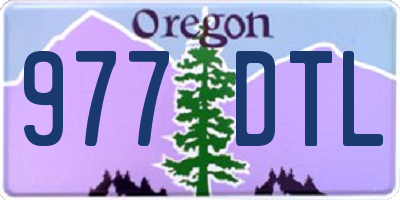 OR license plate 977DTL
